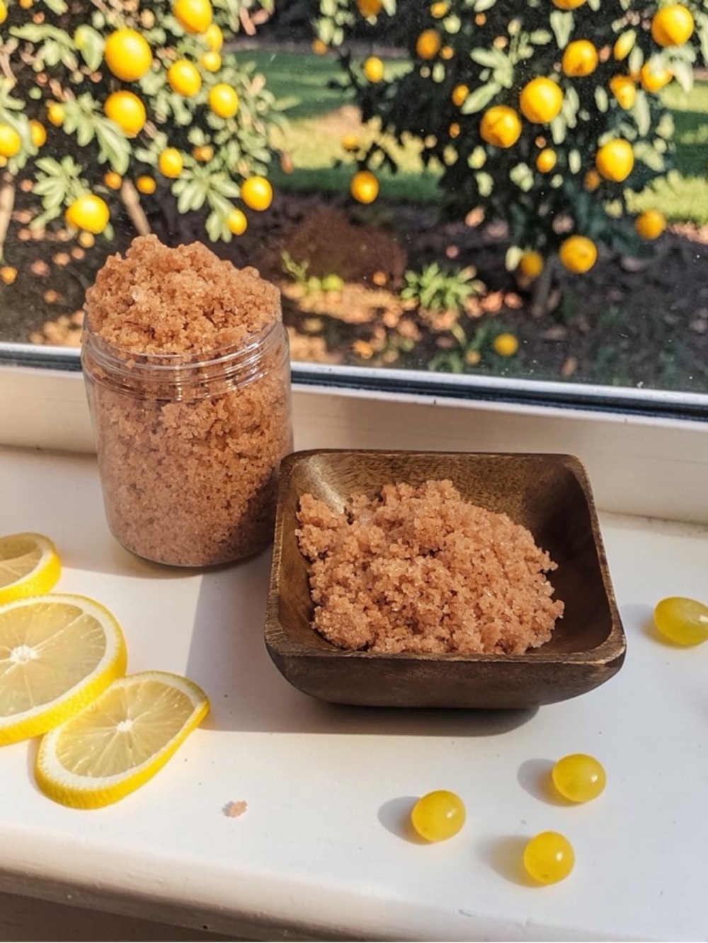 Orchid & Vine Pink Himalayan Salt Body Scrub Skin Nutrition Lemon Drop Delight